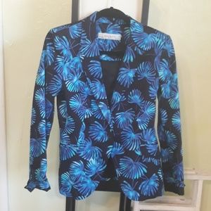 Zara blue and black Blazer